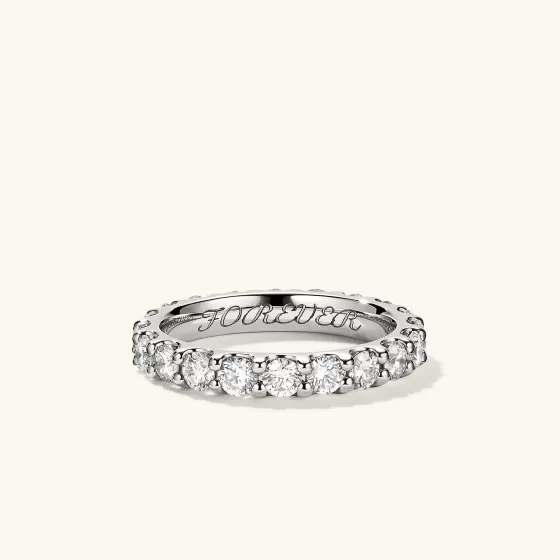 Cheap 3Mm Bold Diamond Eternity Band Rings
