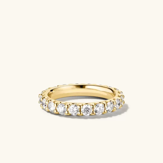 Clearance 3Mm Bold Diamond Eternity Band Rings
