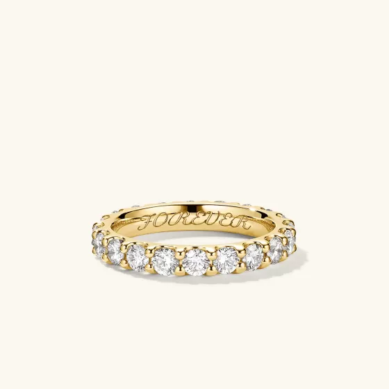 Clearance 3Mm Bold Diamond Eternity Band Rings