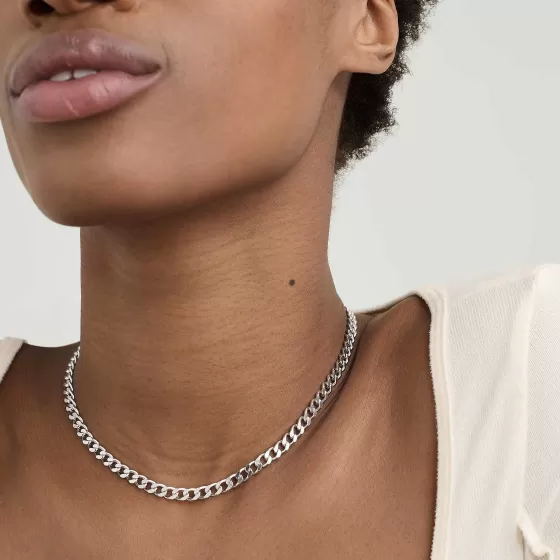 Fashion 5Mm Curb Chain Necklace Necklaces