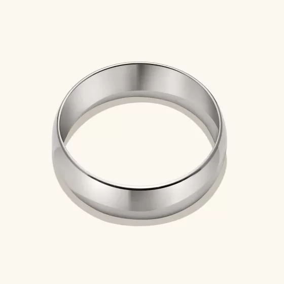 Fashion 6Mm Curve Band Rings