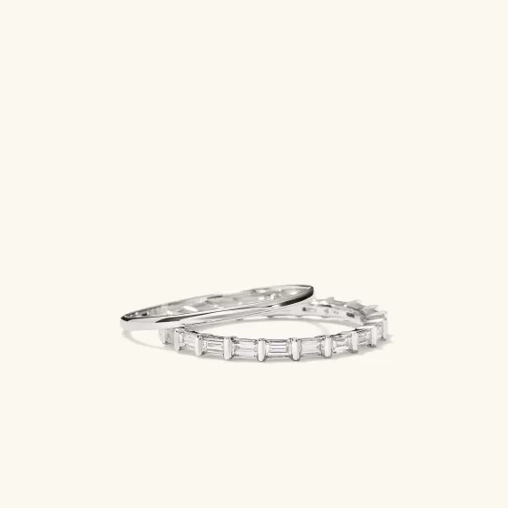 Outlet Baguette Diamond Eternity Band Rings