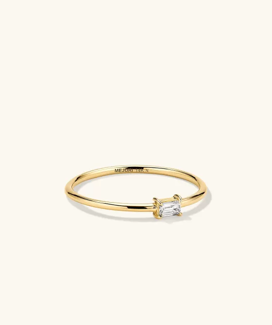 Clearance Baguette Diamond Stacker Ring Rings