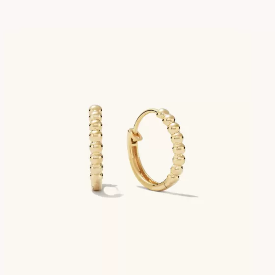 Outlet Beaded Small Hoops Earrings