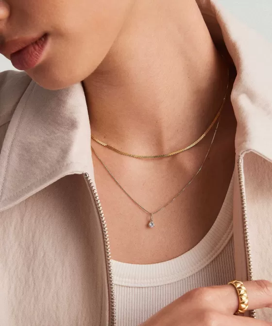 Fashion Birthstone Charm Necklaces