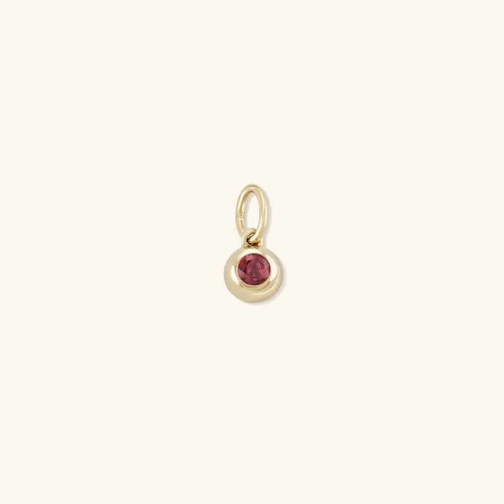 Cheap Birthstone Sphere Charm Necklaces