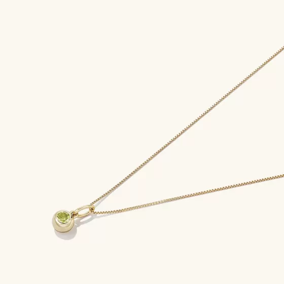 Clearance Birthstone Sphere Charm Necklaces