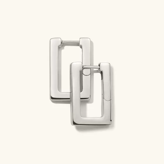 Shop Block Medium Hoops Earrings