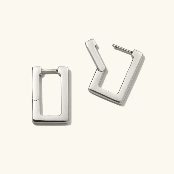 Shop Block Medium Hoops Earrings