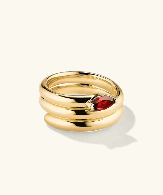 Best Sale Boa Gemstone Coil Ring Rings
