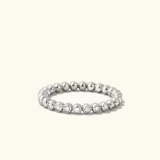 Best Bold Beaded Diamond Eternity Ring Rings