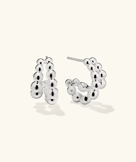 Outlet Bubble Sphere Duo Hoops Earrings