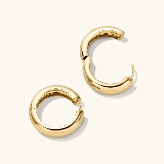 New Chunky Large Hoops Earrings