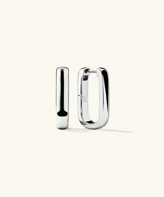 Store Chunky Large U Hoops Earrings