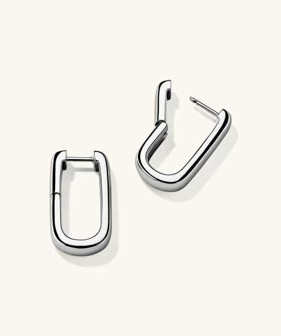 Store Chunky Large U Hoops Earrings