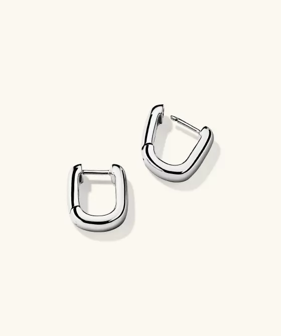 Flash Sale Chunky Medium U Hoops Earrings