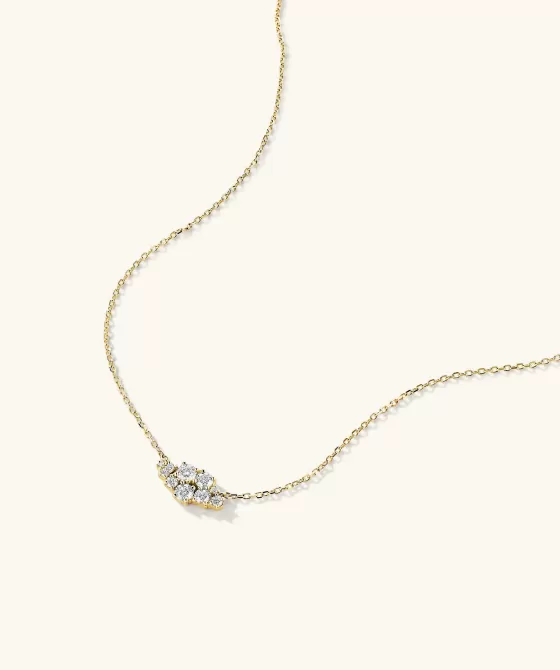 Cheap Diamond Cluster Necklace Necklaces