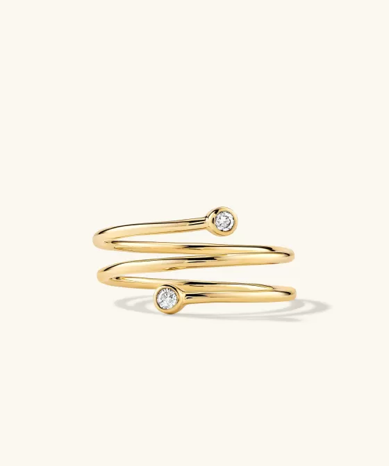 Hot Diamond Coil Ring Rings