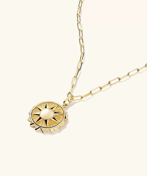 Fashion Energy: Sun Coin Charm Pendant Necklaces