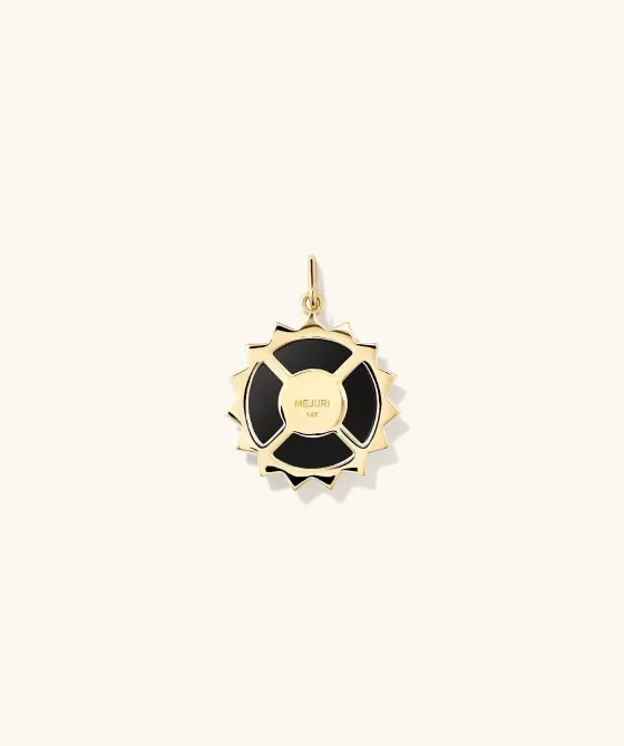 Cheap Energy: Sun Pav Diamond Coin Charm Pendant Necklaces