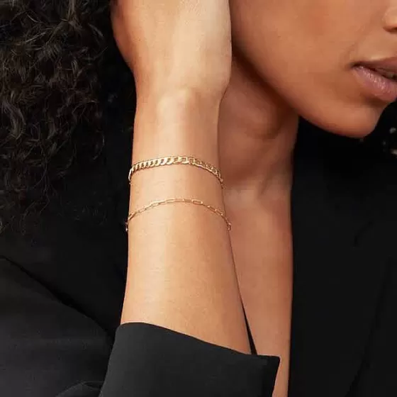 Clearance Flat Curb Chain Bracelet Bracelets