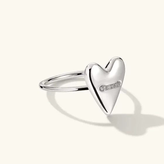 Best Sale Heart Pav Diamond Ring Rings