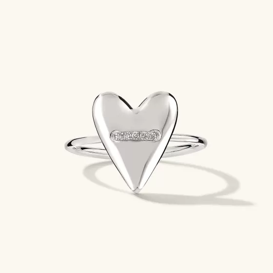 Best Sale Heart Pav Diamond Ring Rings
