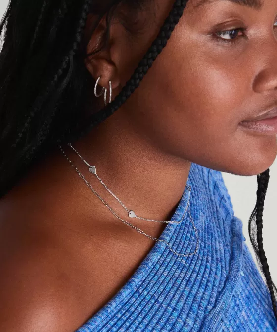 Cheap Heart Station Necklace Necklaces