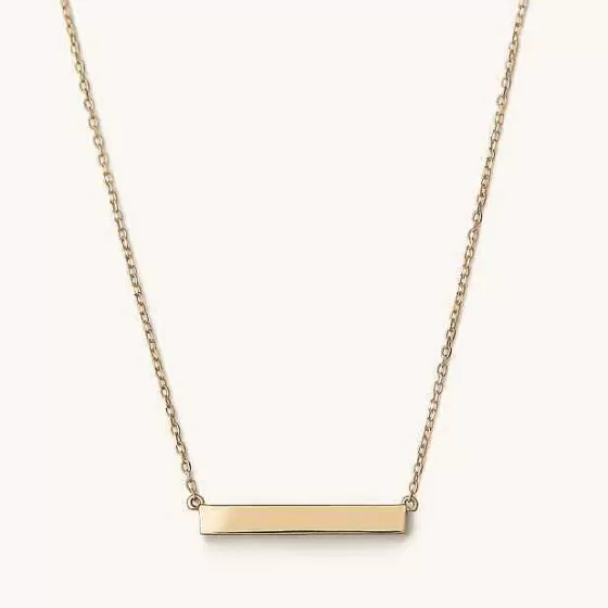 New Horizontal Engravable Bar Necklace Necklaces