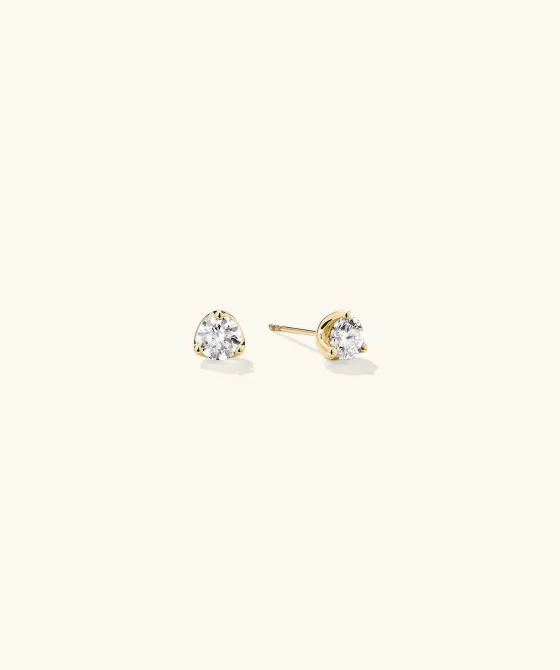 New Lab Grown Diamond Round Studs 1 Tcw Earrings