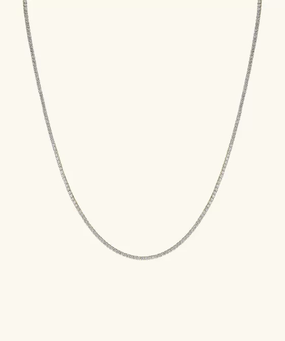 Cheap Lab Grown Diamond Tennis Necklace 1.8Mm Necklaces