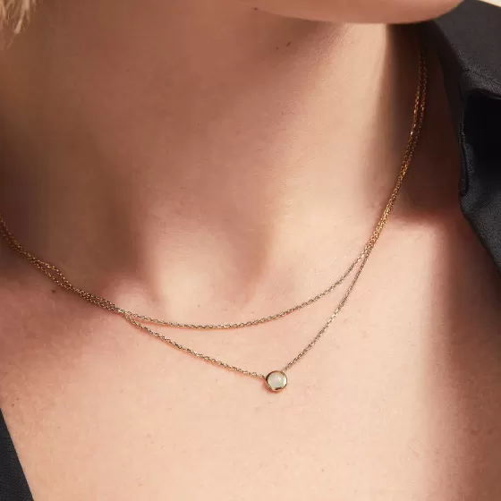 Clearance Layered Opal Necklace Necklaces