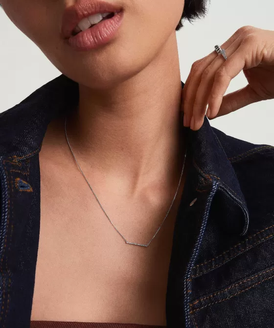 Flash Sale Linear Diamond Necklace Necklaces