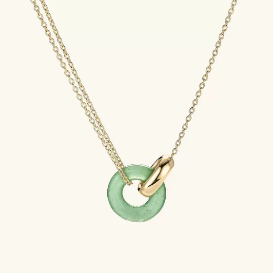 Online Linked Gemstone Necklace Necklaces