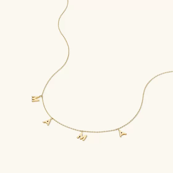 Online Mama Letter Necklace Necklaces