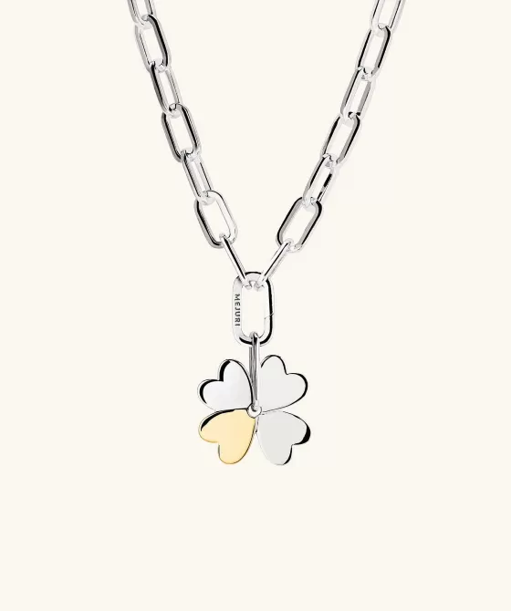 Hot X Ganni Clover Charm Necklace Necklaces