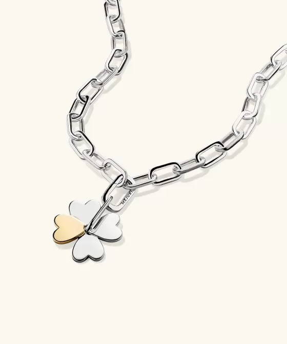 Hot X Ganni Clover Charm Necklace Necklaces