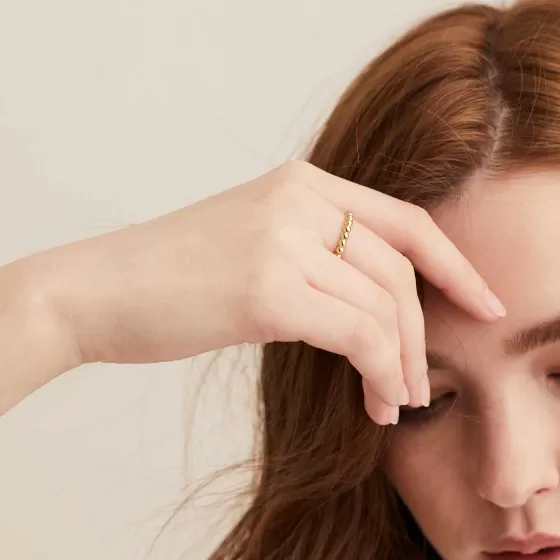 Cheap Metallic Sphere Ring Rings