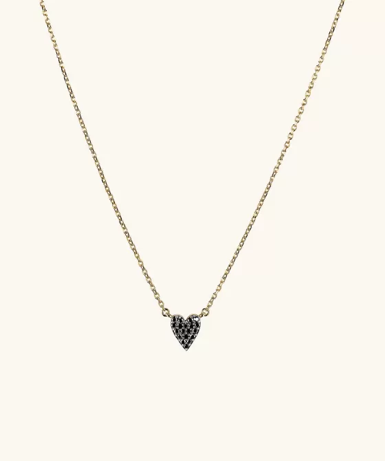 Discount Mini Heart Pav Diamond Necklace Necklaces