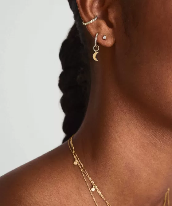 Flash Sale Mini Pear Diamond Stud Earrings