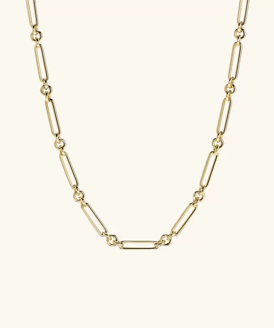 Sale Mixed Link Paperclip Chain Charm Necklace Necklaces