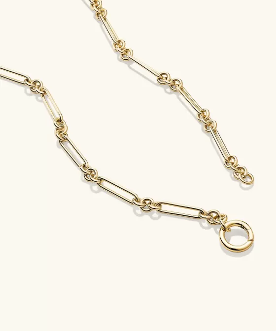 Sale Mixed Link Paperclip Chain Charm Necklace Necklaces