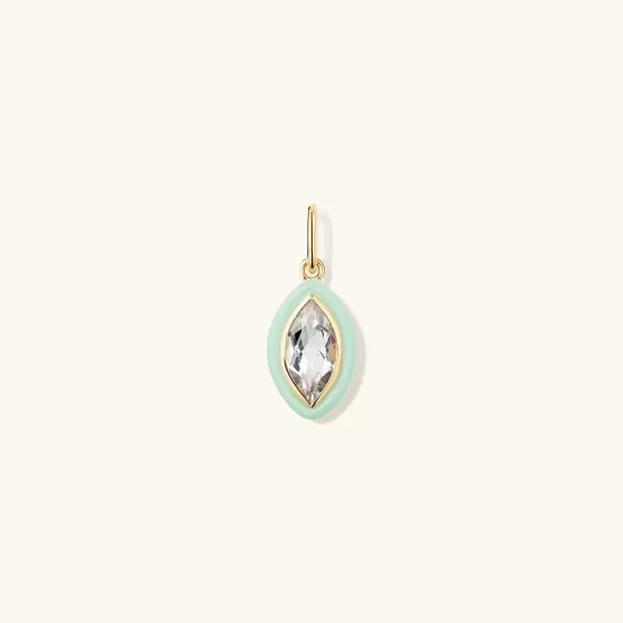 Best Sale Mosaic Enamel Marquise Pendant Necklaces