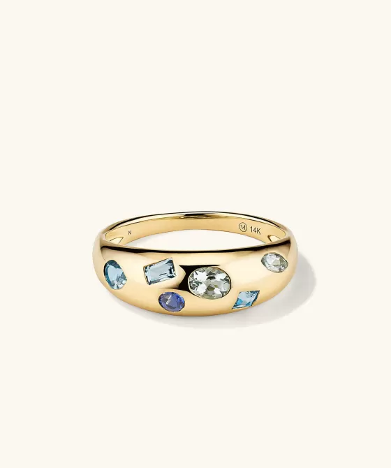 Cheap Mosaic Gemstone D Me Ring Rings