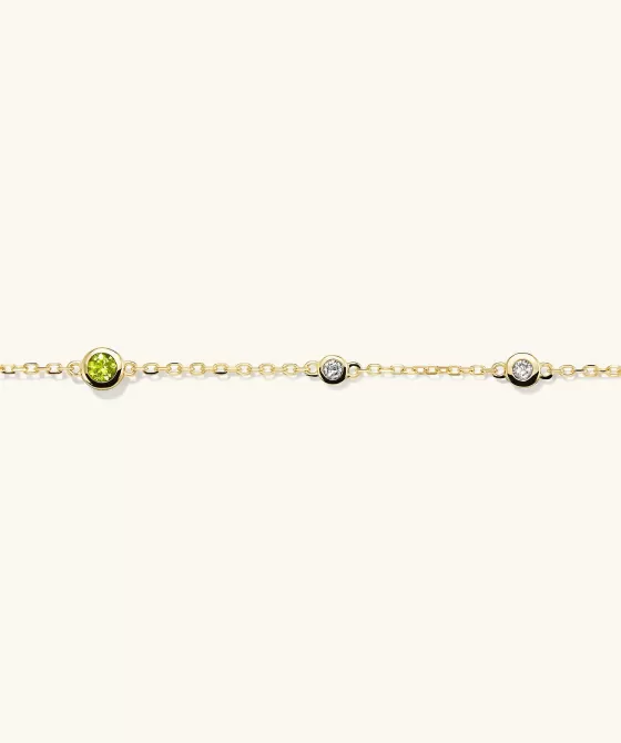 Cheap Multi Gemstone Station Bracelet Bracelets