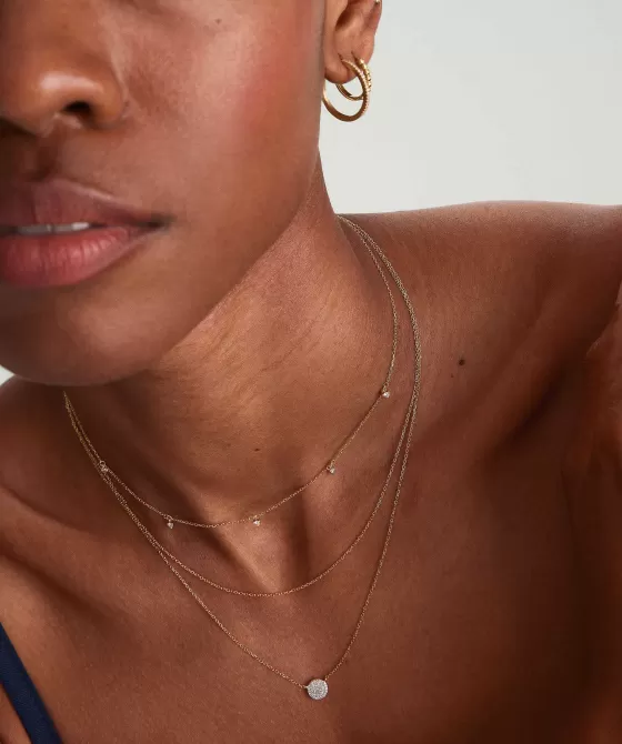 Hot Multi Station Diamond Necklace Necklaces