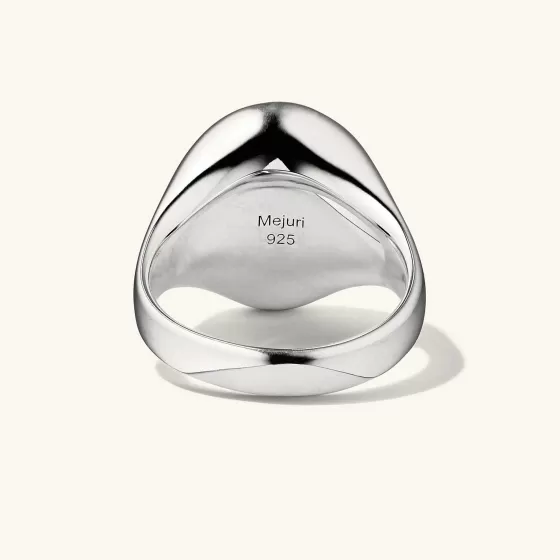 Shop Oval Gemstone Signet Ring Rings