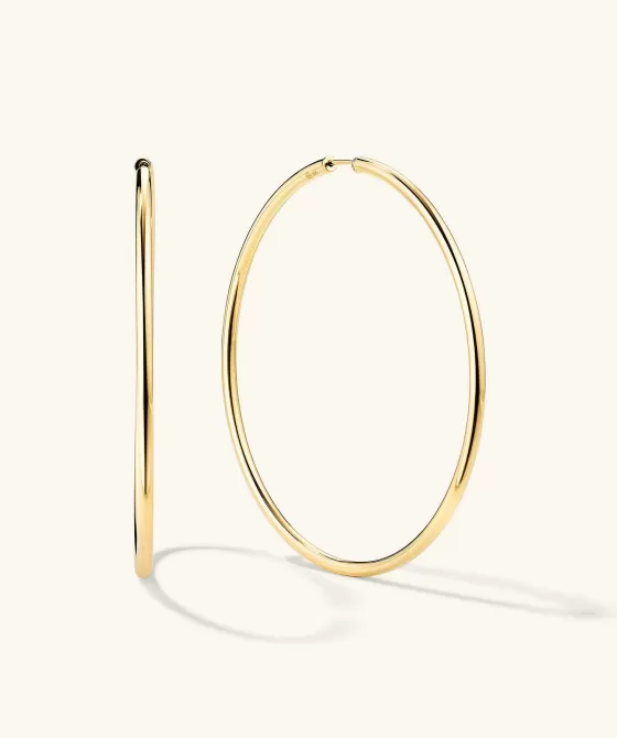 New Oversized Thin Hoops Earrings