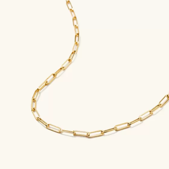 Store Paperclip Chain Charm Necklace Necklaces
