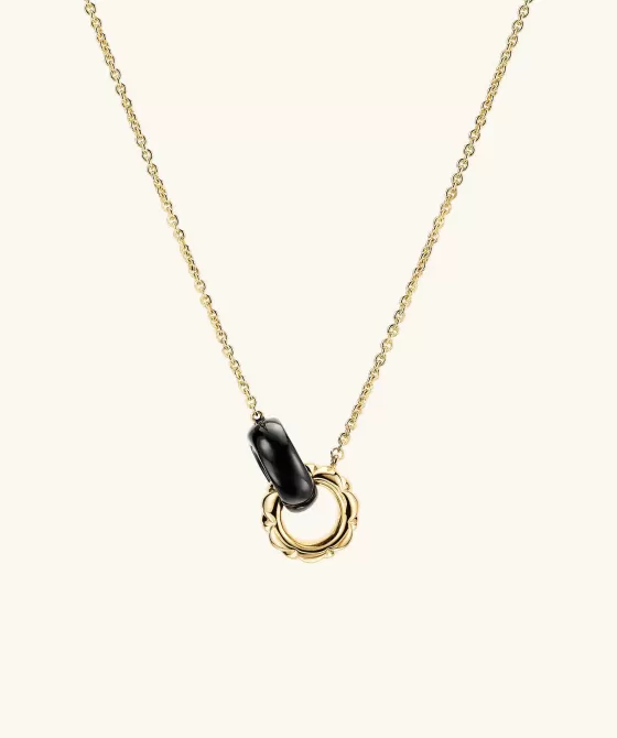 Fashion Patra Linked Enamel Necklace Necklaces